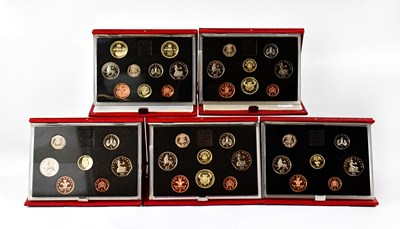 Lot 669 - ROYAL MINT; five United Kingdom Proof Coin...
