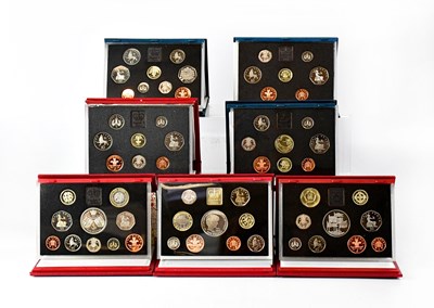 Lot 671 - ROYAL MINT; seven United Kingdom Proof Coin...