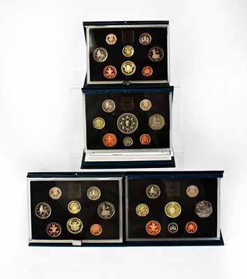 Lot 670 - ROYAL MINT; four United Kingdom Proof Coin...