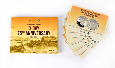 Lot 686 - THE D-DAY 75th ANNIVERSARY; commemorative coin...