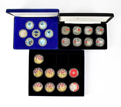 Lot 691 - Two commemorative coin collections, comprising...