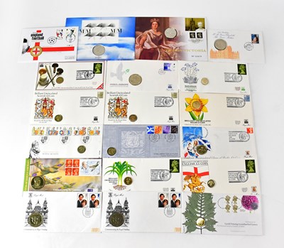 Lot 604 - A collection of first day coin covers to...