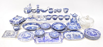 Lot 304 - SPODE; a good quantity of blue and white...