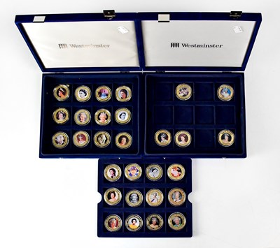 Lot 668 - Nineteen gold-plated HM Queen Elizabeth II...