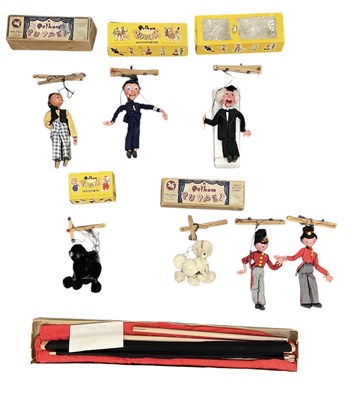 Lot 509 - PELHAM PUPPETS; six boxed puppets comprising...