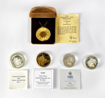 Lot 627 - A gold-plated 70th Anniversary of D-Day...