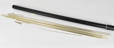 Lot 836 - A quantity of unmarked silver cylindrical bar,...