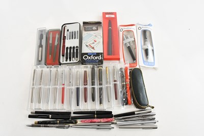 Lot 1429 - A collection of modern fountain pens and other...