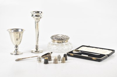 Lot 1376 - An Elizabeth II hallmarked silver mounted...