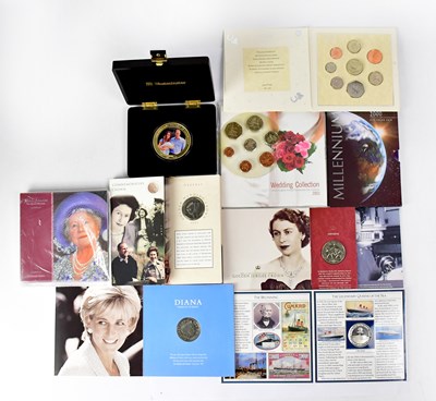 Lot 684 - Ten commemorative coin packs, comprising...
