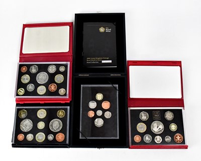 Lot 660 - Four United Kingdom proof coin collections,...