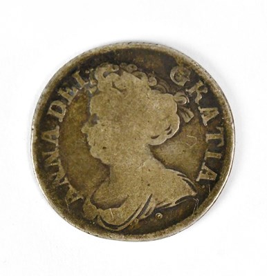 Lot 591 - A Queen Anne 1711 shilling.