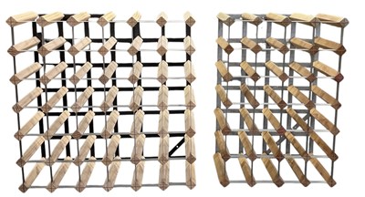 Lot 508 - Two modern wine racks, 62 x 62cm and 61 x 42cm...