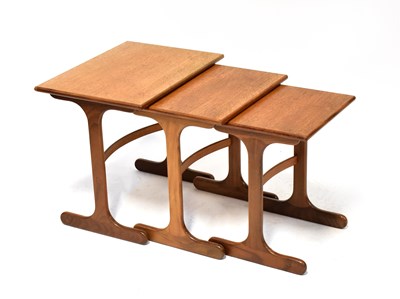 Lot 8 - G-PLAN; a mid-20th century teak nest of tables...
