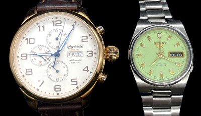 Lot 1356 - INGERSOLL; a gentleman's automatic wristwatch,...