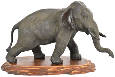 Lot 489 - A late 19th/early 20th century Japanese bronze...