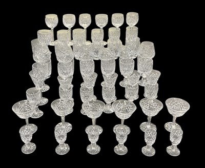 Lot 603 - WATERFORD; a part six setting suite of crystal...