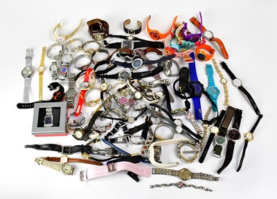 Lot 902 - A large quantity of wristwatches, various brands.