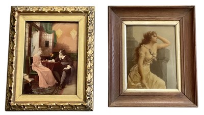 Lot 320 - A Victorian crystoleum, interior scene...