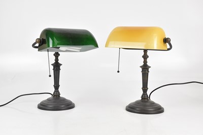 Lot 1562 - Two modern decorative desk lamps with rotating...