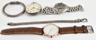 Lot 1496 - A group of costume jewellery and watches...