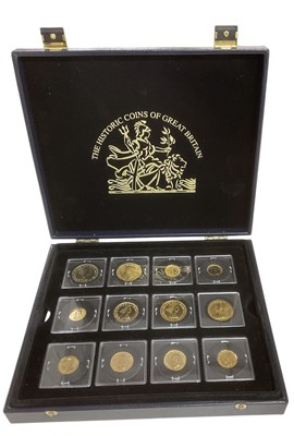 Lot 1574 - THE HISTORIC COINS OF GREAT BRITAIN; a cased...