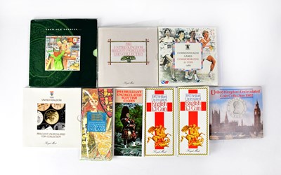 Lot 659 - Four uncirculated coin packs, comprising 1996...