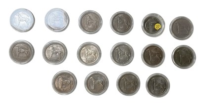 Lot 1722 - A collection of Irish half crowns comprising...