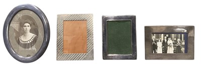 Lot 1164 - Four hallmarked silver tabletop photograph...