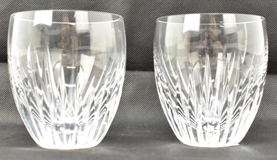 Lot 625 - BACCARAT; two crystal tumblers in the 'Massena'...