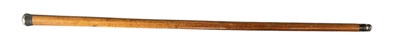 Lot 363 - A late 19th century walnut walking stick, with...