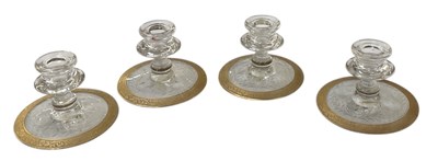 Lot 616 - A set of four early 20th century cut glass...