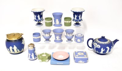Lot 272 - WEDGWOOD; a quantity of jasperware, to include...