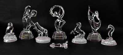 Lot 328 - A group of glass figures, to include a dancing...