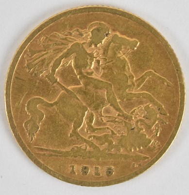 Lot 1532 - A George V half sovereign, 1915.