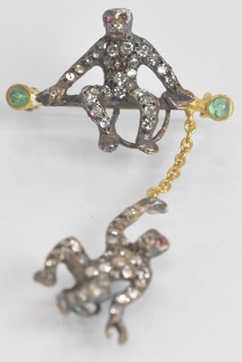 Lot 1358 - A 925 hallmarked silver diamond encrusted...