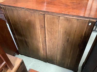 Lot 36 - A Victorian mahogany chest of two-over-three...