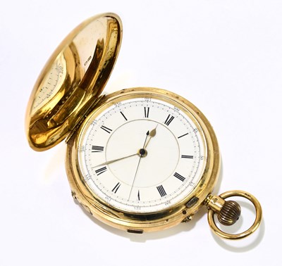 Lot 1749 - An 18ct yellow gold full Hunter crown wind...