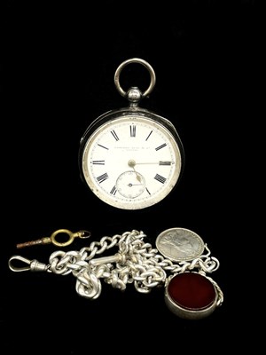 Lot 1351 - A late Victorian hallmarked silver open face...