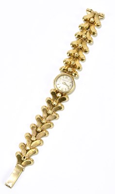 Lot 1650 - JAEGER-LECOULTRE; a lady's vintage 9ct yellow...