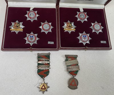 Lot 36 - Two cased sets, each containing four replica...