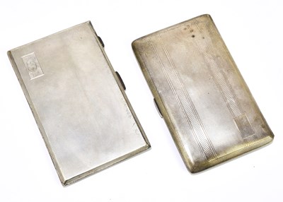 Lot 2178 - An Elizabeth II hallmarked silver cigarette...