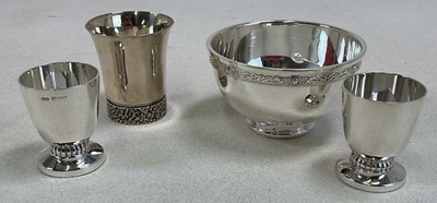 Lot 1083 - An unusual Elizabeth II hallmarked silver gilt...