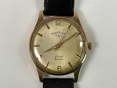 Lot 1358 - ROTARY; a gentleman's vintage 9ct yellow gold...