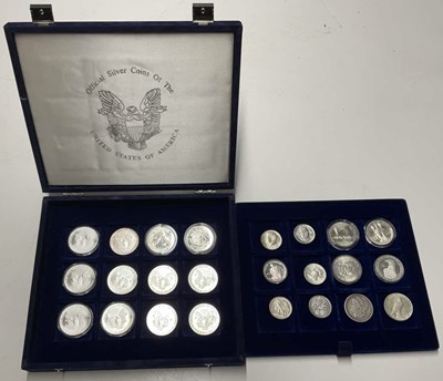 Lot 1382 - Official silver coins of the United States Of...