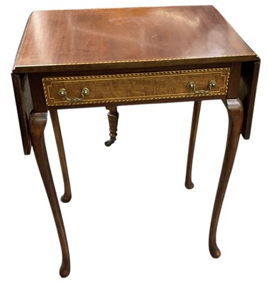 Lot 50 - A 19th century mahogany and crossbanded single...