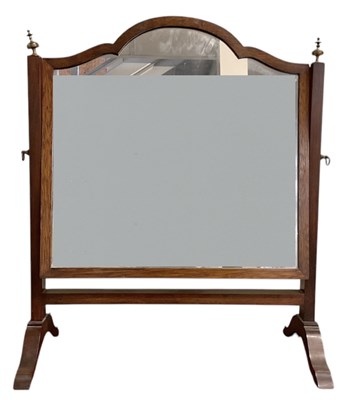 Lot 104 - A late 19th century mahogany toilet mirror...