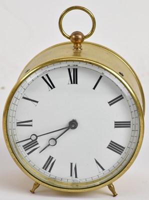 Lot 126 - An early 20th century brass cased circular...
