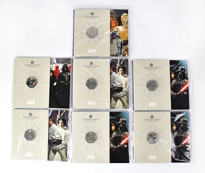 Lot 681 - STAR WARS; five Brilliant Uncirculated...