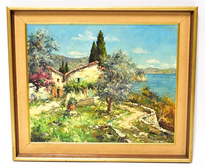 Lot 436 - NICOLE LE GUEN (born 1890); oil on canvas,...